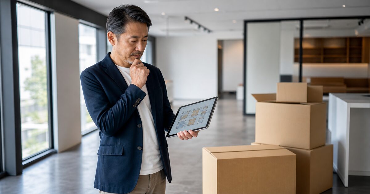 中小企業のオフィス移転を検討する経営者